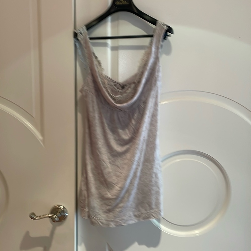 Brand new Language Gray Draped Sleeveless Tank Top